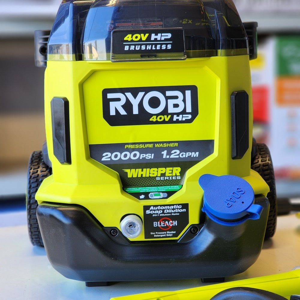 40V HP Brushless Whisper Series 2000 PSI 1.2 GPM Cold Water Electric Pressure Washer (Tool Only) (RY40306BTLVNM) 40V HP Brushless Whisper Series 2000 PSI 1.2 GPM Cold Water Electric Pressure Washer (Tool Only) (RY40306BTLVNM)